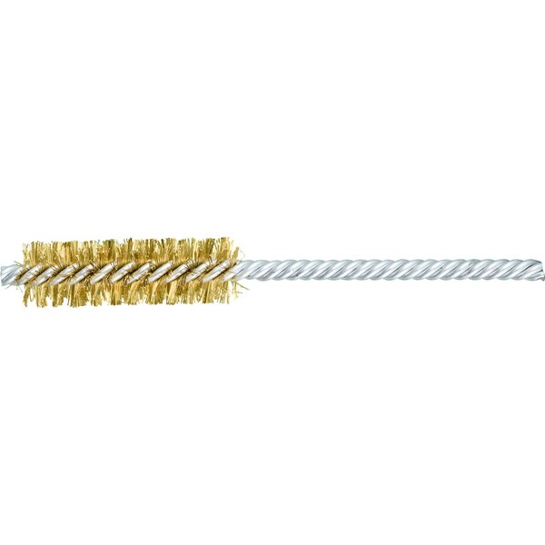 Pferd 5/8" Power Tube Brush - .008 Brass Wire, 5/32" Stem, DS/DS 83460